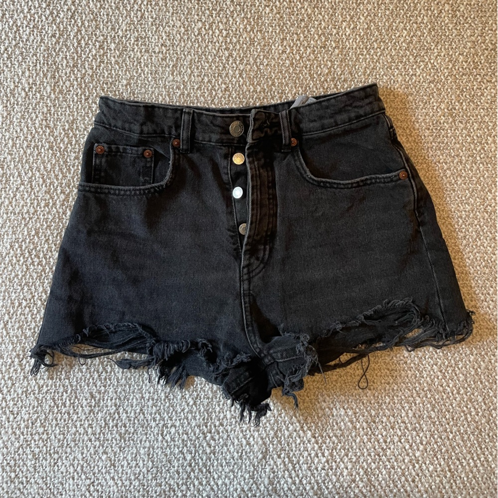 Zara Black Denim Shorts